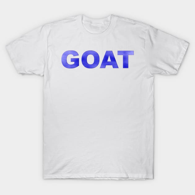 GOAT in Blue T-Shirt by m2inspiration